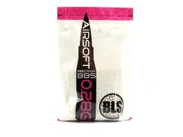 Airsoft BBs BLS Precision Grade 0,28g | 3500 buc | 1 kg - alb [BLS]