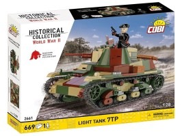 Kit model tanc ușor 7TP din al Doilea Război Mondial (1:28) [Cobi]