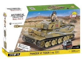Al Doilea Război Mondial Panzer VI Tiger I nr. 131 model kit (1:35) [Cobi]