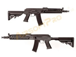 Pușcă airsoft AK74 Tactical, complet metalică (CM.040I) - negru [CYMA]