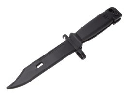 Cuțit tactic din cauciuc , baionetă pentru AK74/SVD - Negru [CYMA]