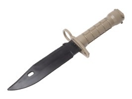 Cuțit M9 din cauciuc tactic, baionetă - TAN [CYMA]