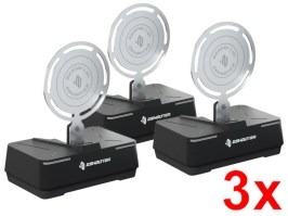Țintă electronică de antrenament airsoft Sentry 2 BT - Negru, SET DE 3 PIESE [E-Shooter]