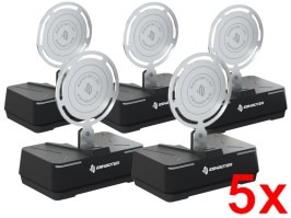 Țintă electronică de antrenament airsoft Sentry 2 BT - Negru, SET DE 5 PIESE [E-Shooter]