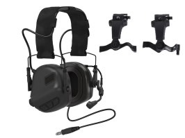 Protector auditiv electronic M32X PLUS ARC cu microfon - Negru [EARMOR]