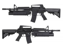 Pușcă Airsoft M4 A1 cu lansator de grenade M203, sub licență COLT – negru (EC-701) [E&C]