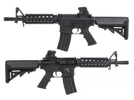 Pușcă Airsoft M4 RIS CQB, sub licență COLT – negru (EC-302) [E&C]