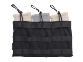 5.56 Triple Open Top Magazine Pouch - negru [EmersonGear]