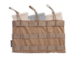 5.56 Triple Open Top Magazine Pouch - Coyote Brown [EmersonGear]