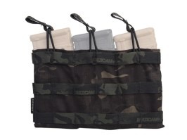 5.56 Triple Open Top Magazine Pouch - Multicam negru [EmersonGear]