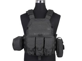 LBT6094A Suport pentru plăci cu 3 pungi - negru [EmersonGear]