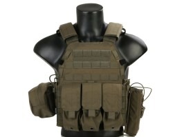 LBT6094A Suport pentru plăci cu 3 pungi - Ranger Green [EmersonGear]