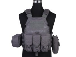 LBT6094A Suport pentru plăci cu 3 pungi - Wolf Grey [EmersonGear]