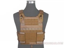 Jumer Plate Carrier 2.0 cu plăci balistice fictive - Coyote Brown [EmersonGear]