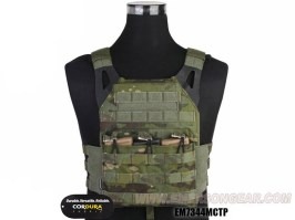 Purtător de plăci Jumer cu geantă triplă M4 și plăci balistice fictive - Multicam Tropic [EmersonGear]