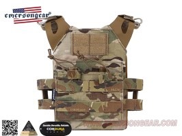 Jumer Plate Carrier pentru copii cu buzunar dublu M4 și plăci balistice fictive - Multicam [EmersonGear]