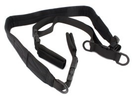 Un singur punct tactic bungee sling pușcă cu montare QD - negru [EmersonGear]