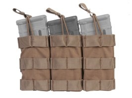 Modular Open Top Triple MAG Pouch - Coyote Brown [EmersonGear]