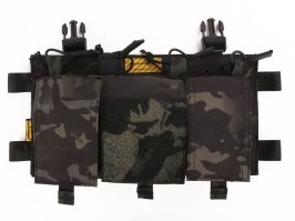 Panou frontal MF Style Quad 5.56 pentru vestă - Multicam Black [EmersonGear]