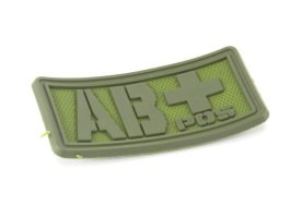 PVC 3D Patch velcro pentru tipul de sânge AB - culoare OD [EmersonGear]