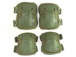 Set de cotiere și genunchiere tactice - verde (OD) [EmersonGear]