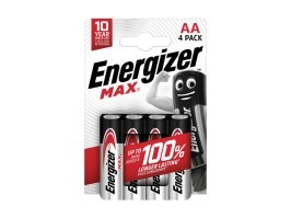 Acumulator alcalin ne reîncărcabil MAX 1,5V AA / LR06 - 4 buc [Energizer]