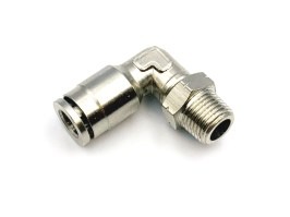 HPA cuplaj pentru furtun de 6 mm - 90° - filet masculin 1/8NPT [EPeS]