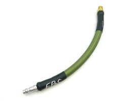 Furtun IGL tip S&F pentru sistemul HPA - QD 1/8NPT - 20cm cu împletitură - Verde măslin [EPeS]