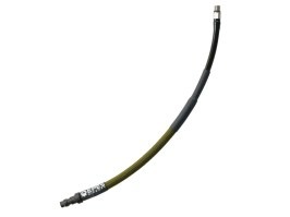 USL SlimLine HPA furtun - QD masculin + 1/8NPT, 25cm cu împletitură - Olive Drab [EPeS]
