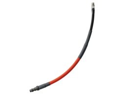 USL SlimLine HPA furtun - QD masculin + 1/8NPT, 25cm cu împletitură - Roșu închis [EPeS]