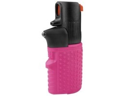 Spray cu piper Hurricane Flashlight SFL-02-P cu LED - 15ml - roz [ESP]