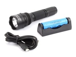 Tactic 10W LED lanterna HELIOS 10-37, 1 mod adaptor USB și baterie [ESP]