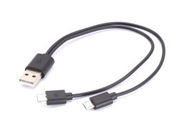 Cablu de încărcare microUSB dublu [Fenix]