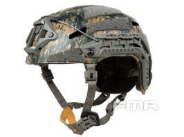 Caiman Bump Helmet New Liner Gear Adjustment - Digital Woodland [FMA]