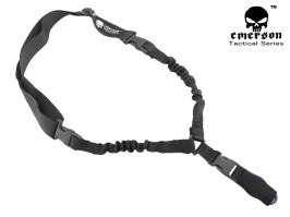 Un singur punct tactic bungee sling pușcă cu montare QD - negru [EmersonGear]