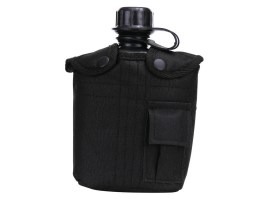 Cantină de plastic 1L US cu capac - negru [Fosco]