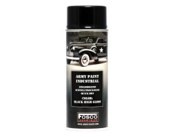 Vopsea militară spray 400 ml. - Negru lucios [Fosco]