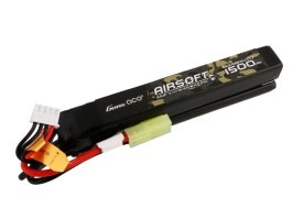 Baterie Li-Po 11,1V 1500mAh 25C 115x16x23mm (două părți) - Mini Tamiya [Gens ace]