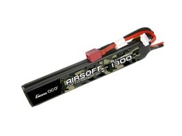 Baterie Li-Po 7,4V 1300mAh 25C 126x18x5mm (2x) - DeanT [Gens ace]