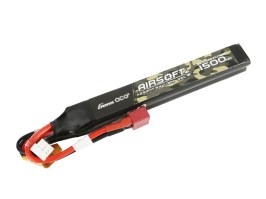 Baterie Li-Po 7,4V 1500mAh 25C 115x15x7mm (2x) - DeanT [Gens ace]