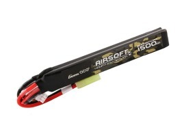 Baterie Li-Po 7,4V 1500mAh 25C 115x15x7mm (2x) - Mini Tamiya [Gens ace]