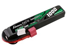 Baterie Li-Po 11,1V 1000mAh 25C 103x18x16mm - DeanT [Gens ace]