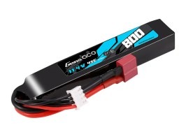 Baterie Li-Po 11,4V HV 800mAh 45C 102x18x16mm - DeanT [Gens ace]