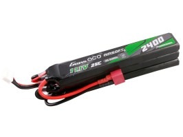 Baterie Li-Po 11,1V 2400mAh 25C 125x20x10mm (3x) - DeanT [Gens ace]