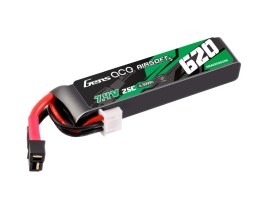 Baterie Li-Po 7,4V 620mAh 25C 72x16x12mm AEP- DeanT/Mini Dean-T [Gens ace]
