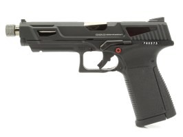 Pistol airsoft GTP9 MS, cu glisieră CNC cu refulare pe gaz (GBB) - negru [G&G]