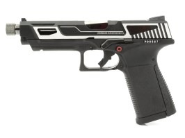 Pistol airsoft GTP9 MS, glisieră CNC cu gaz de refulare (GBB) - argintiu [G&G]