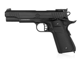 Pistol airsoft GX45 MkI, complet metalic, cu gaz (GBB) - negru [G&G]