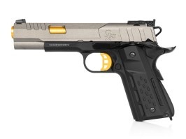 Pistol airsoft GX45 MkV, complet metalic, cu gaz (GBB) - Gri [G&G]