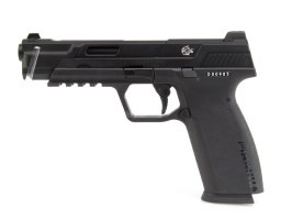 Pistol airsoft Piranha Mk I, complet metalic, cu gaz (GBB) - negru [G&G]